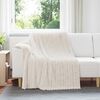 vidaXL Throw Blanket Cream 200 x 150 cm Fleece