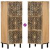 vidaXL Side Cabinet 40x33x110 cm Solid Wood Mango