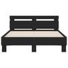 vidaXL Bed Frame without Mattress Black 120x190 cm Small Double