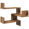 vidaXL Wall Shelf Wall-Mounted 2 pcs Old Wood 40 x 40 x 49.5 cm