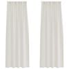 vidaXL Voile Curtain 2 pcs Cream 260 x 140 cm Polyester
