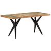 vidaXL Dining Table 160x80x76 cm Solid Reclaimed Wood
