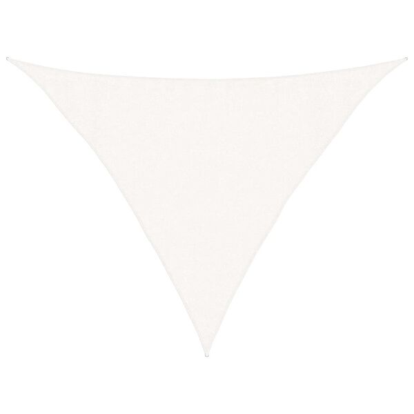 vidaXL Sunshade Sail 160 g/m&sup2; White 3.5x3.5x4.9 m HDPE