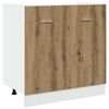 vidaXL 11 Piece Kitchen Cabinet Set Lyon Artisan Oak Engineered Wood