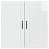 vidaXL Kitchen Cabinet with Shelf High Gloss White 80 x 31 x 80 cm