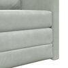 vidaXL Folding Sofa Bed Light Grey 74 x 77 x 81 cm Velvet