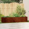 vidaXL Planter Rusty 200x40x40 cm Weathering Steel