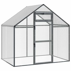 vidaXL Bird Cage Anthracite 181.5 x 112 x 173.5 cm