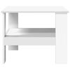 vidaXL Coffee Table White 57 x 55 x 45 cm Engineered Wood