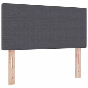 vidaXL Headboard with Headboard Dark Grey 90 cm Faux Leather