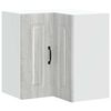 vidaXL Kitchen Wall Corner Cabinet Kalmar Grey Sonoma Engineered Wood