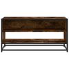 vidaXL TV Cabinet Smoked Oak 91x40x46 cm Engineered Wood and Metal
