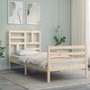 vidaXL Bed Frame without Mattress Single Solid Wood