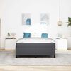 vidaXL Bed Frame with Mattress Dark Grey 140 x 200 cm Fabric
