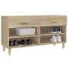 vidaXL Shoe Cabinet Sonoma Oak 102x35x55 cm Engineered Wood