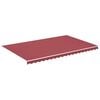 vidaXL Replacement Fabric for Awning Burgundy Red 5x3 m