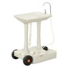 vidaXL Camping Hand Wash Stand with Wheeled Water Tank Grey