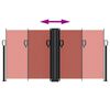 vidaXL Retractable Side Awning Terracotta 120x1000 cm