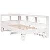 vidaXL Bookcase Bed without Mattress White 90x200cm Solid Wood Pine
