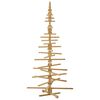 vidaXL Wooden Christmas Tree with Stand Brown 210 cm Solid pine wood