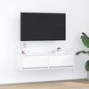 vidaXL TV Cabinet with Drawer White 100 x 31 x 25.5 cm Engineered wood