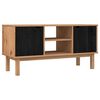 vidaXL TV Stand OTTA 113.5 x 43 x 57 cm Black Solid Pine Wood