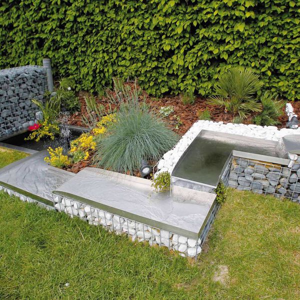 Ubbink Stainless Steel Cascade Blade Wolga Right Corner Element