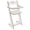 Doll fun Doll Chair White and Pink 53 cm