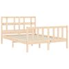 vidaXL Bed Frame without Mattress Double Solid Wood Pine