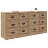 vidaXL Sideboards with Drawer 2 pcs Artisan Oak 70 x 35.5 x 67.5 cm