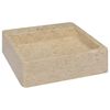 vidaXL Sink Cream 40x40x12 cm Marble