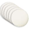 vidaXL Throw Pillow 6 pcs HEERLEN White Dia. 40 cm Fabric