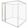 vidaXL Dog Kennels Silver 192 x 192 x 195 cm Galvanised steel