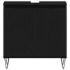 vidaXL Bathroom Furniture Set 3 pcs Black Oak 30 x 30 x 190 cm