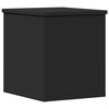 vidaXL Storage Box Black 30x35x35 cm Engineered Wood