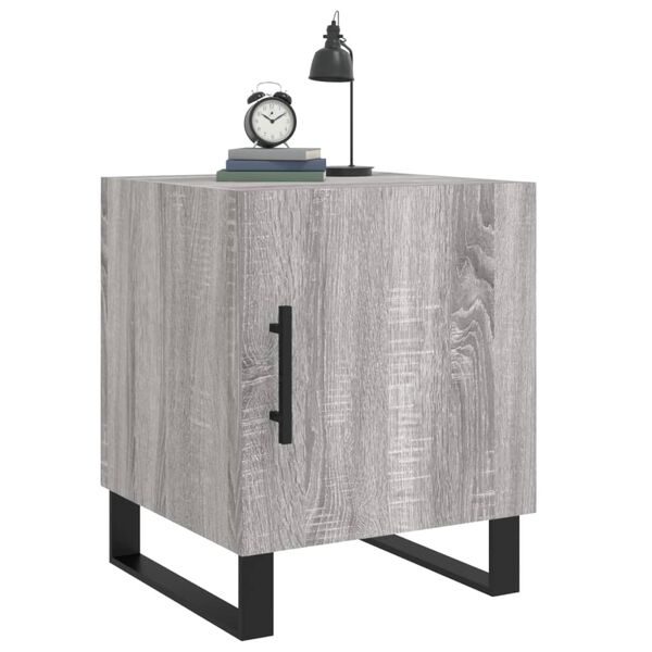 vidaXL Bedside Cabinets 2 pcs Grey Sonoma 40x40x50 cm Engineered Wood