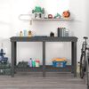 vidaXL Work Bench Grey 140x50x80 cm Solid Wood Pine