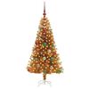 vidaXL Christmas Tree with 150 LEDs with Stand Gold 150 cm PET