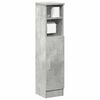 vidaXL Bathroom Cabinet with Roll Holder Concrete Grey 20.5x22x90 cm