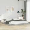 vidaXL Bed Frame White 180 x 200 cm Solid Pine Wood
