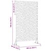 vidaXL Privacy Screen Anthracite 100 x 50 x 180 cm Steel