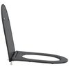 vidaXL Toilet Seat Anthracite 47 x 36 x 3.4 cm Duroplast