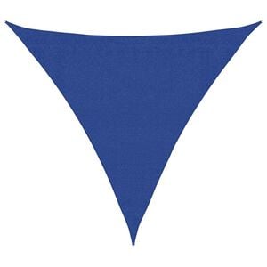 vidaXL Sunshade Sail 160 g/m&sup2; Triangular Blue 3.6x3.6x3.6 m HDPE