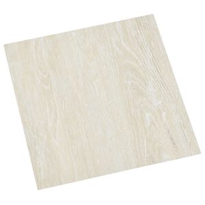 vidaXL Flooring Planks Cream White 5.11 m&sup2; 55 pcs PVC