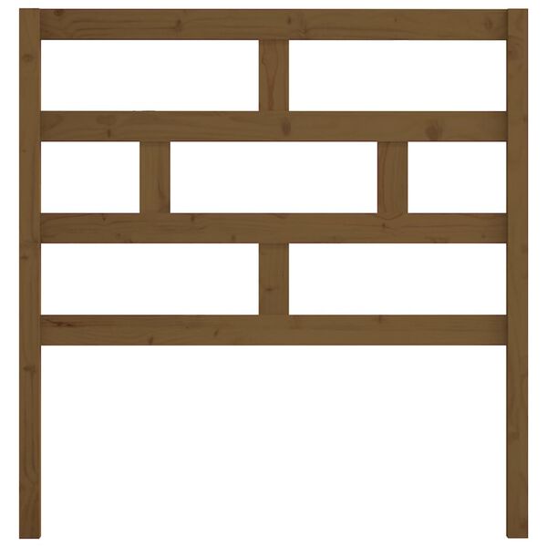 vidaXL Bed Headboard Honey Brown 96x4x100 cm Solid Wood Pine