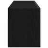 vidaXL Bathroom Wall Cabinet Black 100x25x30 cm Engineered Wood