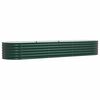 vidaXL Garden Raised Bed Green 320 x 80 x 44 cm Steel