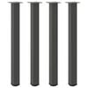 vidaXL Bar Table Legs 4 pcs Anthracite 100-102 cm Steel