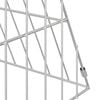 vidaXL Chicken Cage Silver 110 x 55 x 55 cm Galvanised Steel