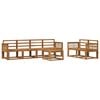 vidaXL Outdoor Sofa Set 7 pcs Natural Solid Acacia Wood